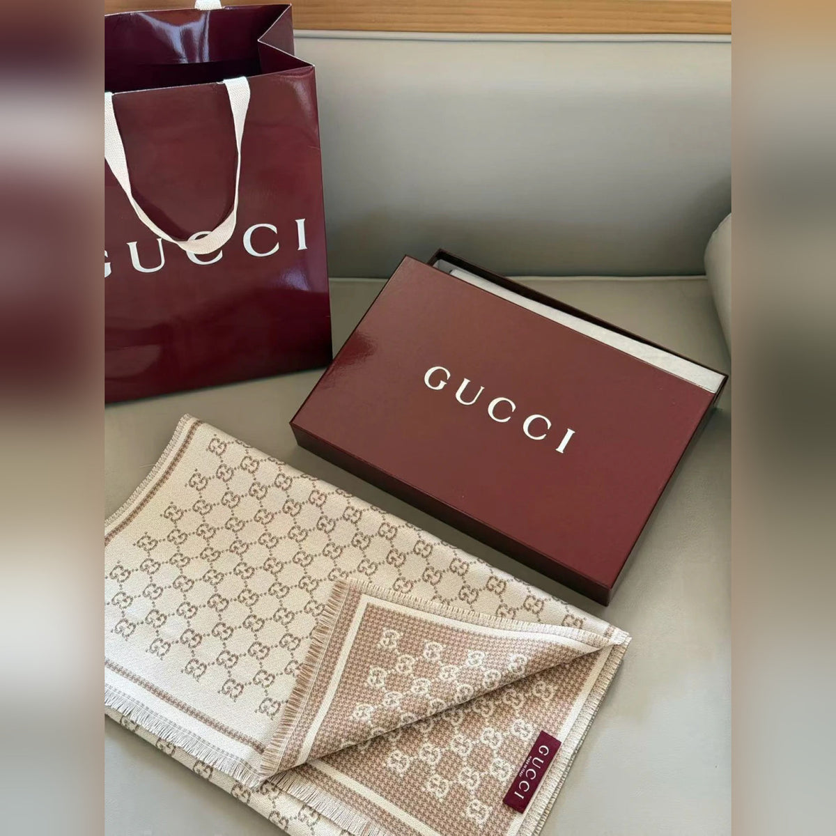 Gucci Jacquard Scarf