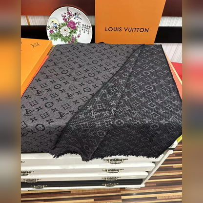 Louis Vuitton Wool Monogram Classic Scarf