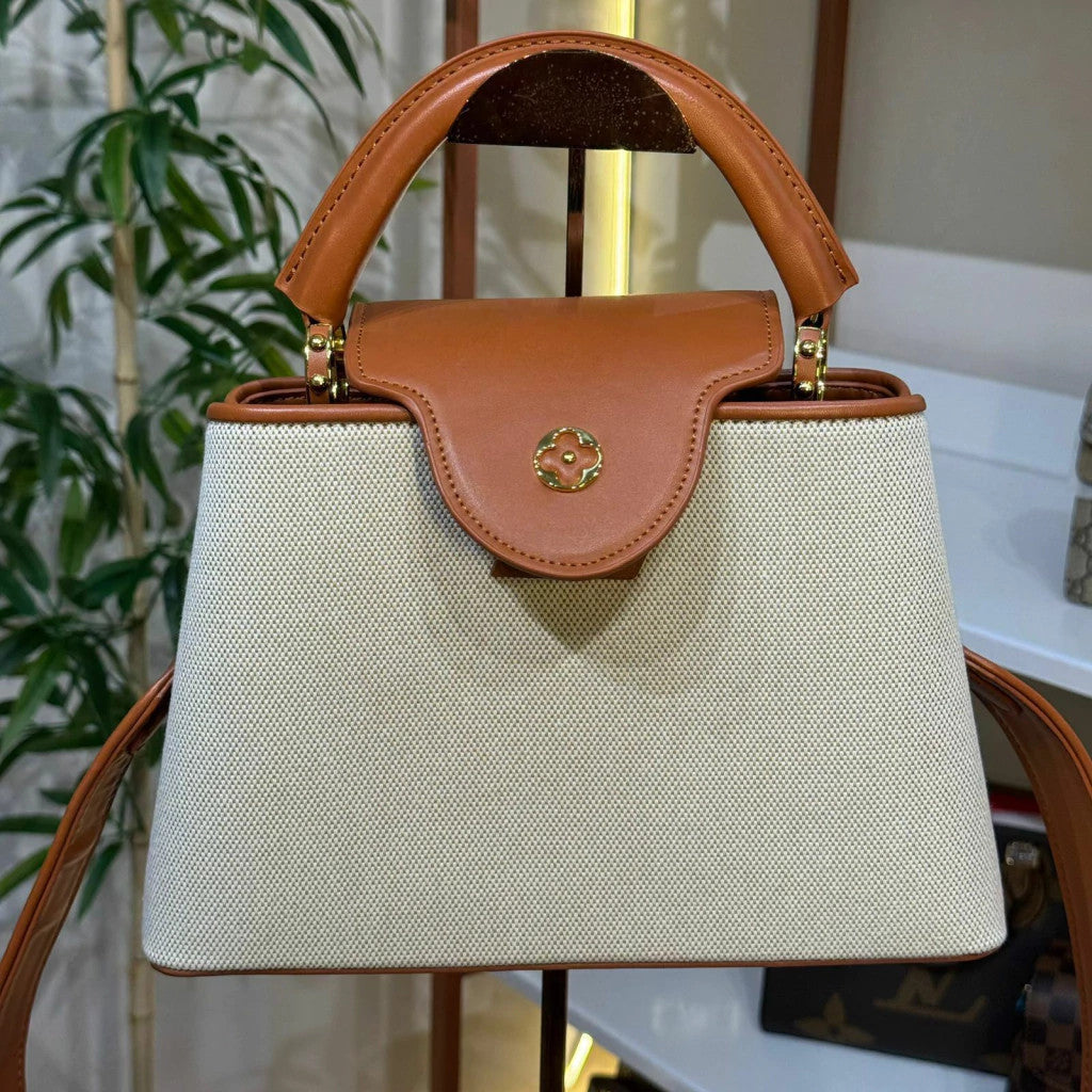 Louis Vuitton Capucines MM Canvas Natural 12.4" (31.5 cm)