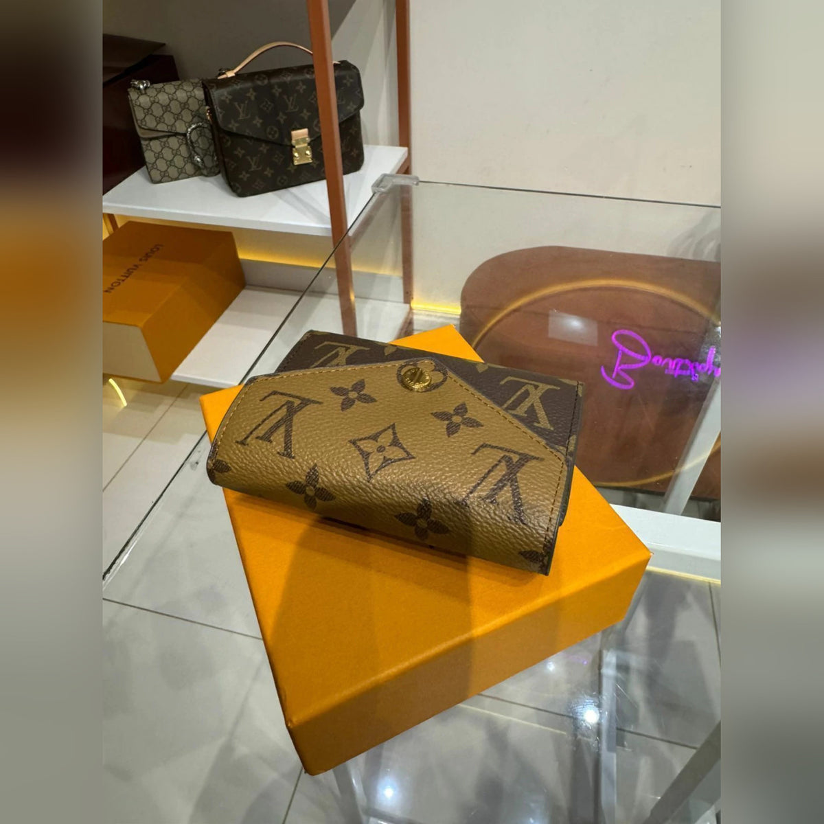 Louis Vuitton Sarah Wallet Monogram Reverse