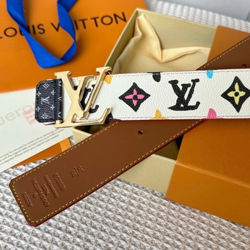 Louis Vuitton LV Initiales Watercolor Belt 40 mm