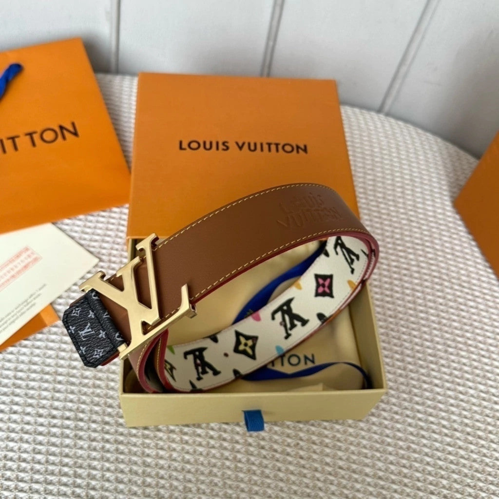 Louis Vuitton LV Initiales Watercolor Belt 40 mm