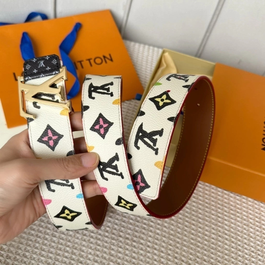 Louis Vuitton LV Initiales Watercolor Belt 40 mm