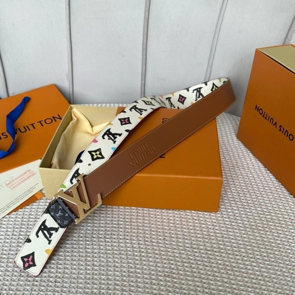 Louis Vuitton LV Initiales Watercolor Belt 40 mm