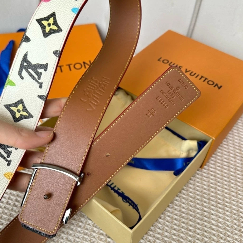 Louis Vuitton LV Initiales Watercolor Belt 40 mm