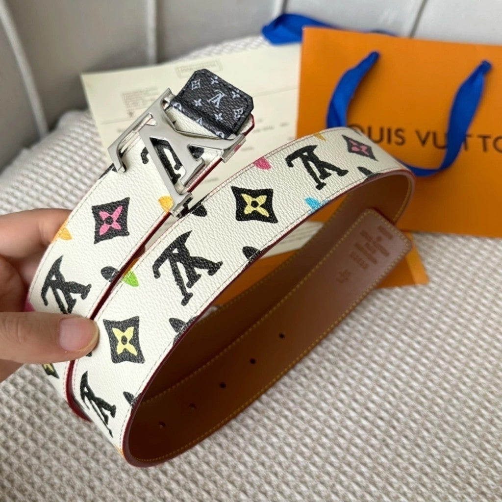Louis Vuitton LV Initiales Watercolor Belt 40 mm
