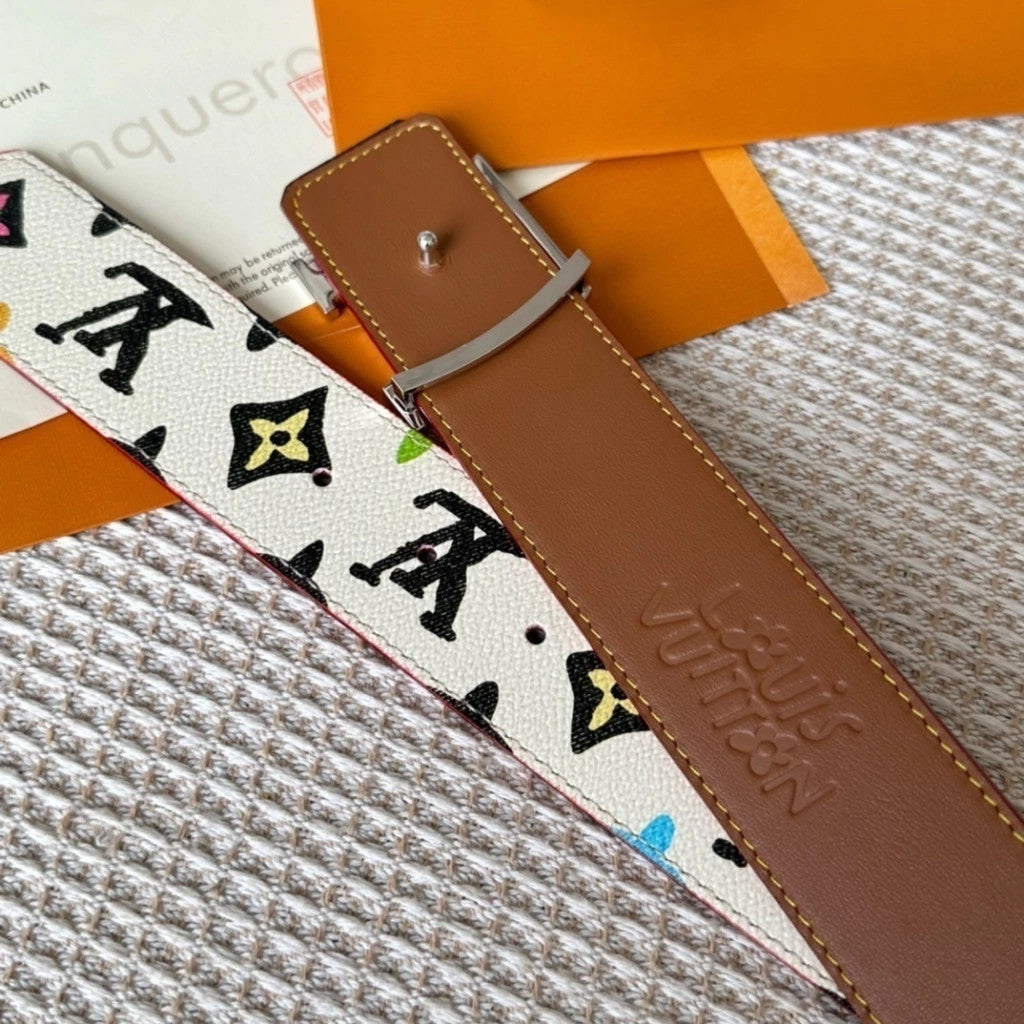 Louis Vuitton LV Initiales Watercolor Belt 40 mm