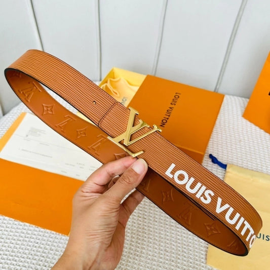 Louis Vuitton LV Initiales Textured Belt 40 mm