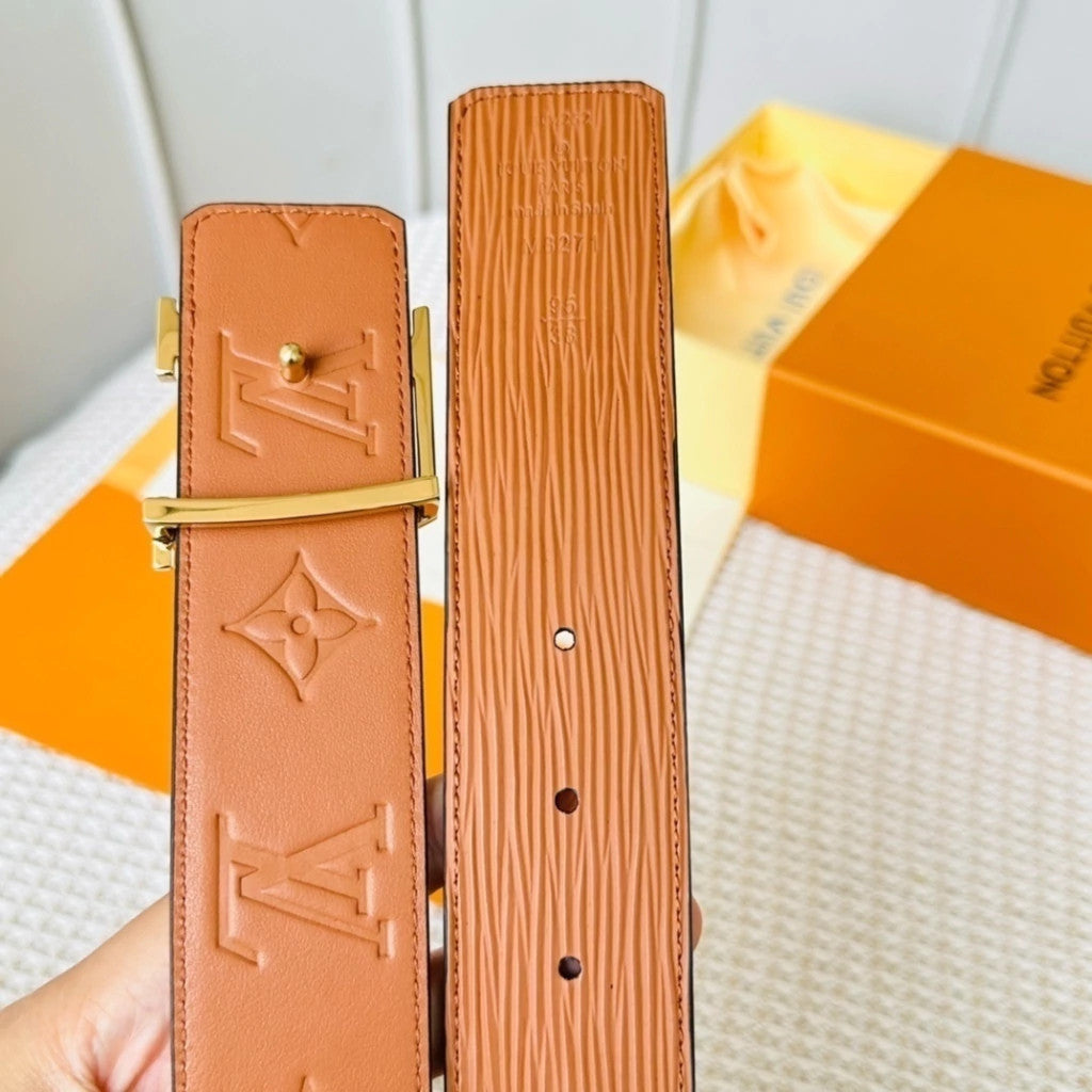 Louis Vuitton LV Initiales Textured Belt 40 mm