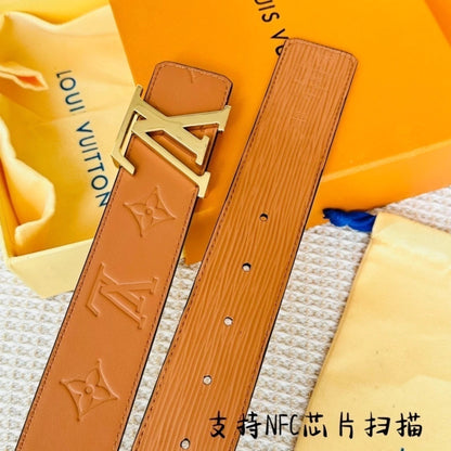 Louis Vuitton LV Initiales Textured Belt 40 mm
