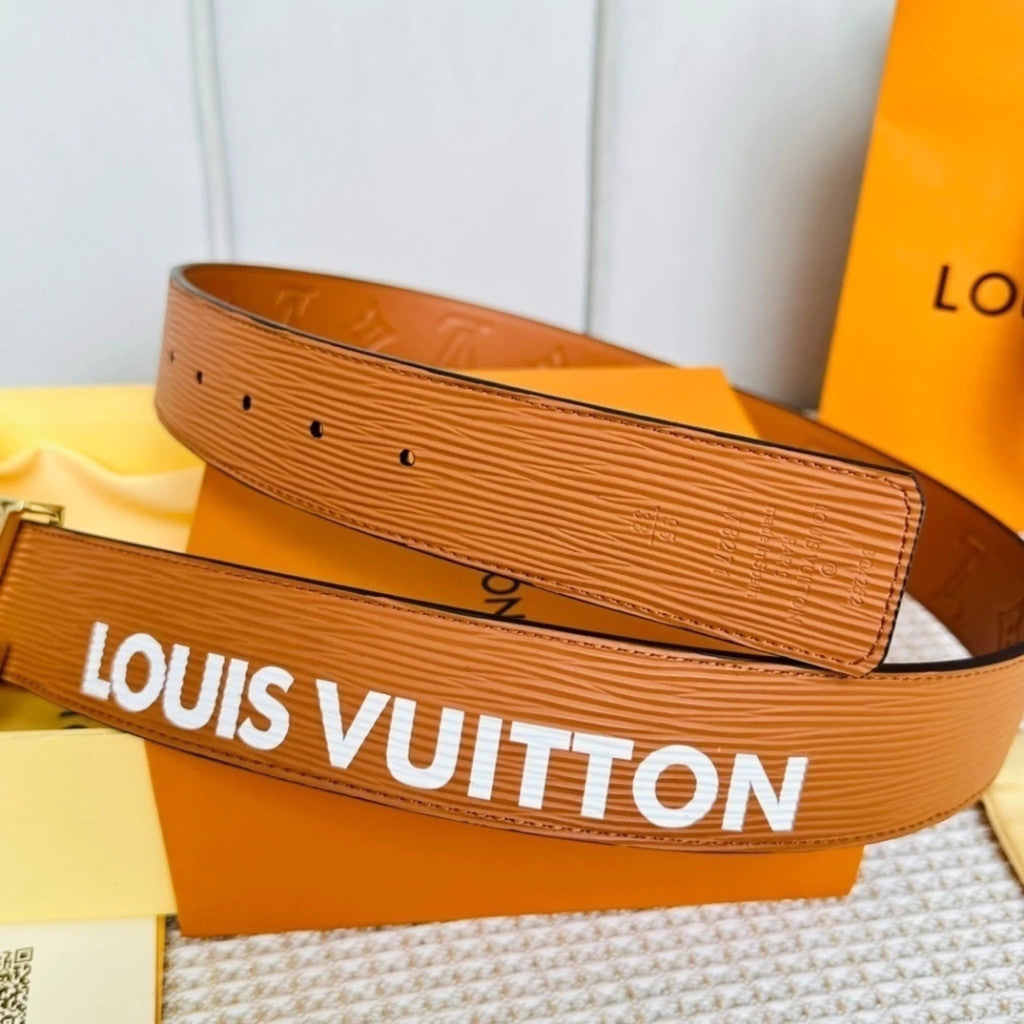 Louis Vuitton LV Initiales Textured Belt 40 mm