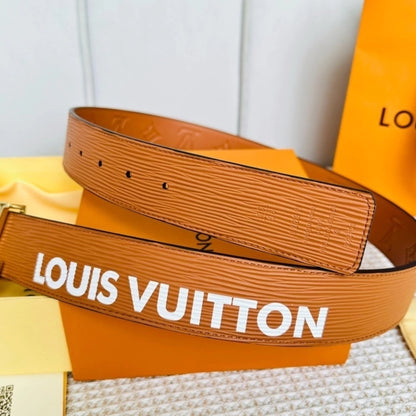 Louis Vuitton LV Initiales Textured Belt 40 mm