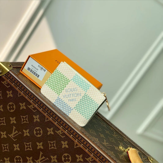 Louis Vuitton Pastel Mosaic Wallet Green 4.7" (12 cm)