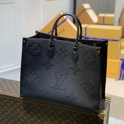 Louis Vuitton On the Go GM Monogram Empreinte Black 16.1" (41 cm)