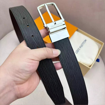 Louis Vuitton Textured Reversible Belt 35 mm