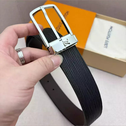 Louis Vuitton Textured Reversible Belt 35 mm