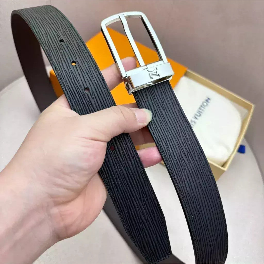 Louis Vuitton Textured Reversible Belt 35 mm