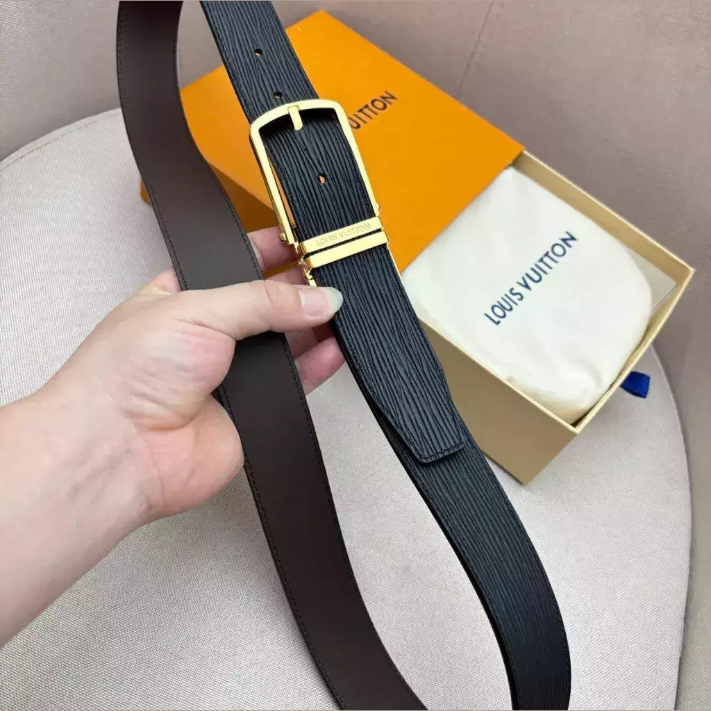 Louis Vuitton Textured Reversible Belt 35 mm