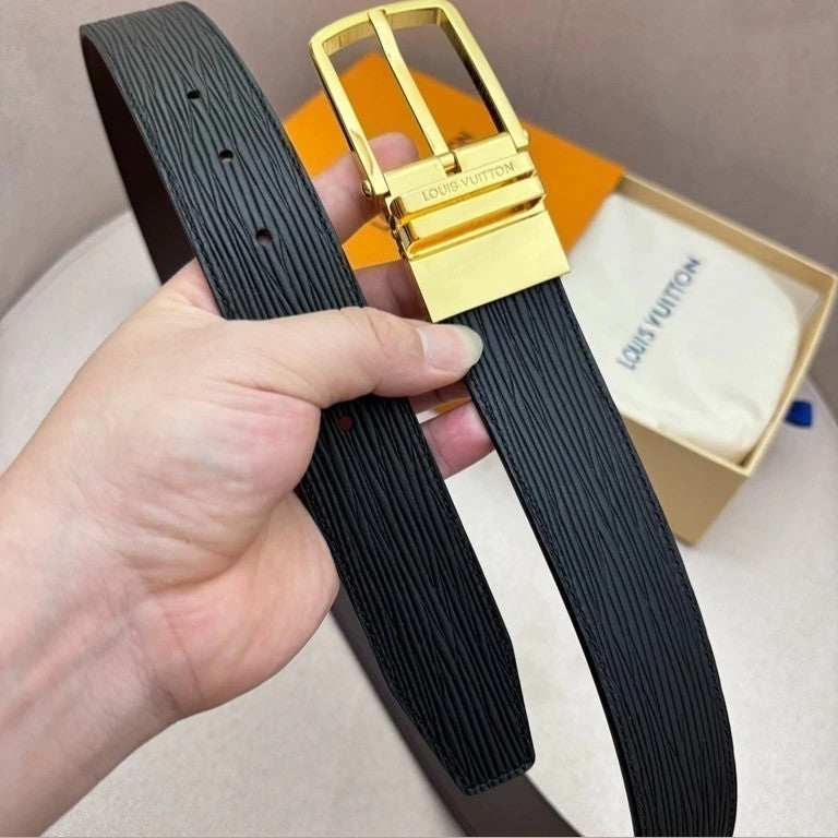 Louis Vuitton Textured Reversible Belt 35 mm