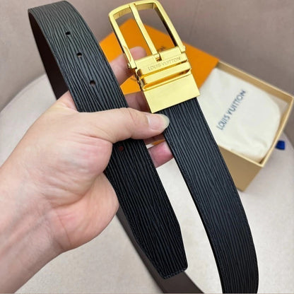 Louis Vuitton Textured Reversible Belt 35 mm