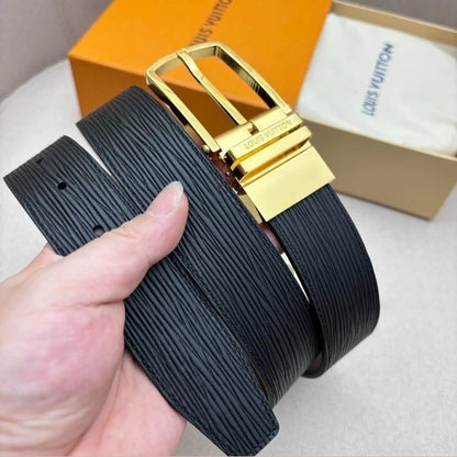 Louis Vuitton Textured Reversible Belt 35 mm