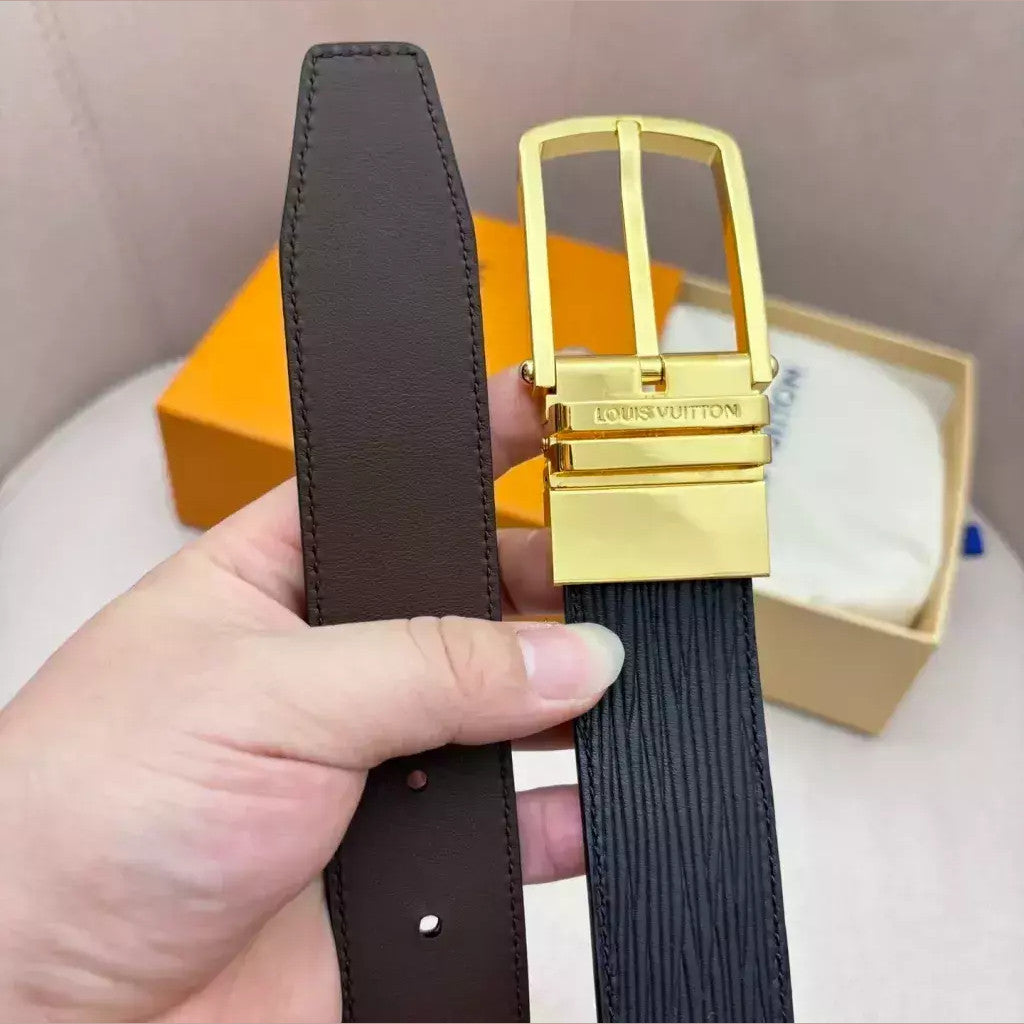 Louis Vuitton Textured Reversible Belt 35 mm