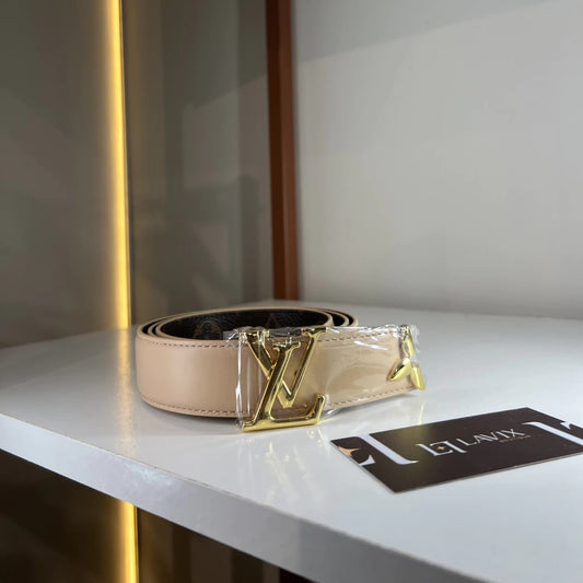 Louis Vuitton Pretty Reversible Belt Nude 30 mm