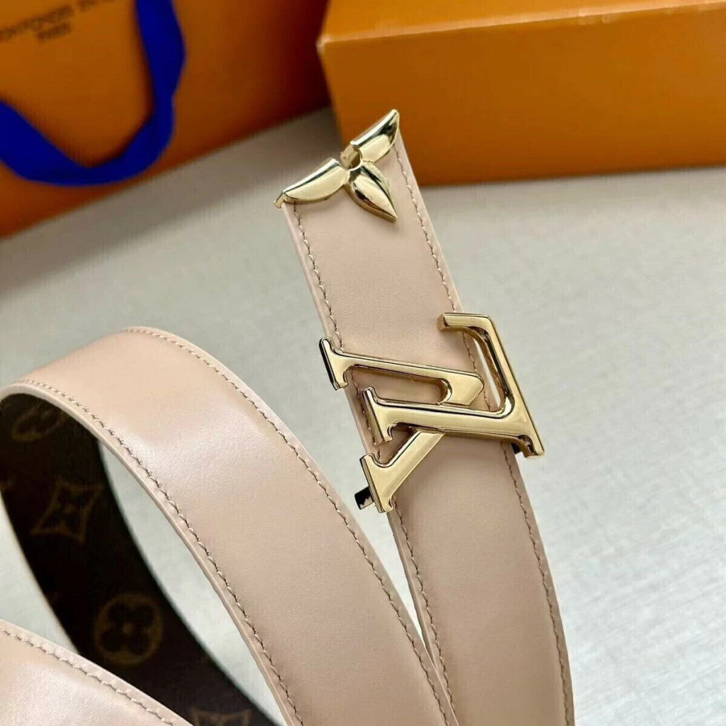Louis Vuitton Pretty Reversible Belt Nude 30 mm