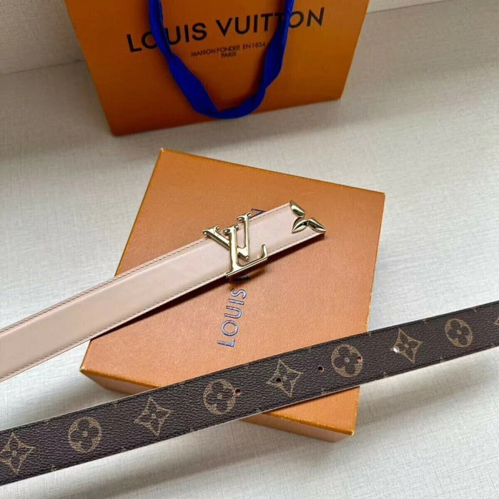 Louis Vuitton Pretty Reversible Belt Nude 30 mm