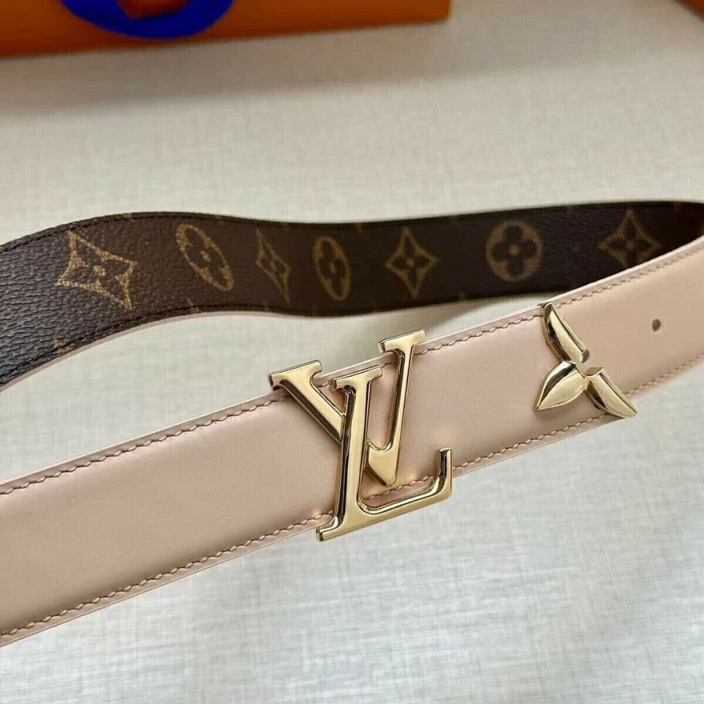 Louis Vuitton Pretty Reversible Belt Nude 30 mm