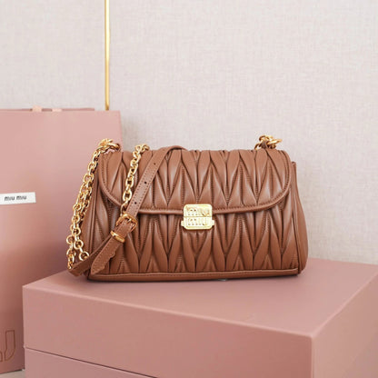 Miu Miu Hug Quilted Caramel 11" (28 cm)