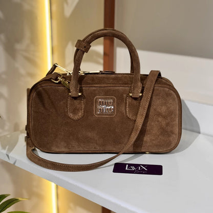 Miu Miu Bowling Bag Suede 10.6" (27 cm)