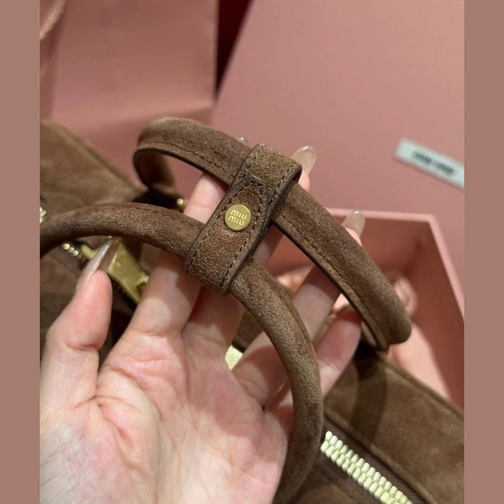 Miu Miu Bowling Bag Suede 10.6" (27 cm)