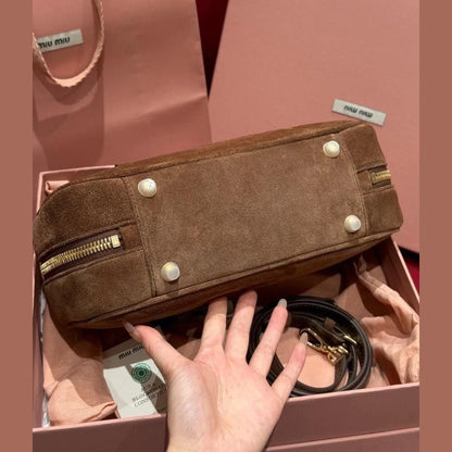 Miu Miu Bowling Bag Suede 10.6" (27 cm)