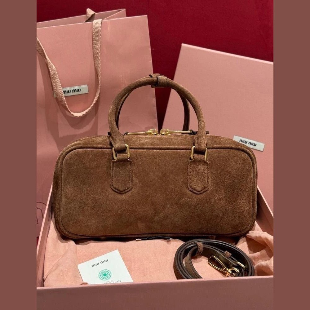 Miu Miu Bowling Bag Suede 10.6" (27 cm)