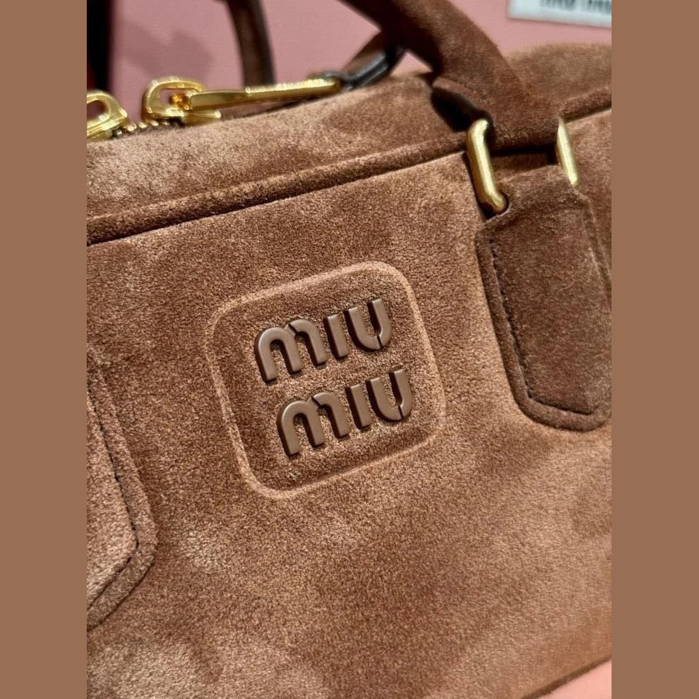 Miu Miu Bowling Bag Suede 10.6" (27 cm)