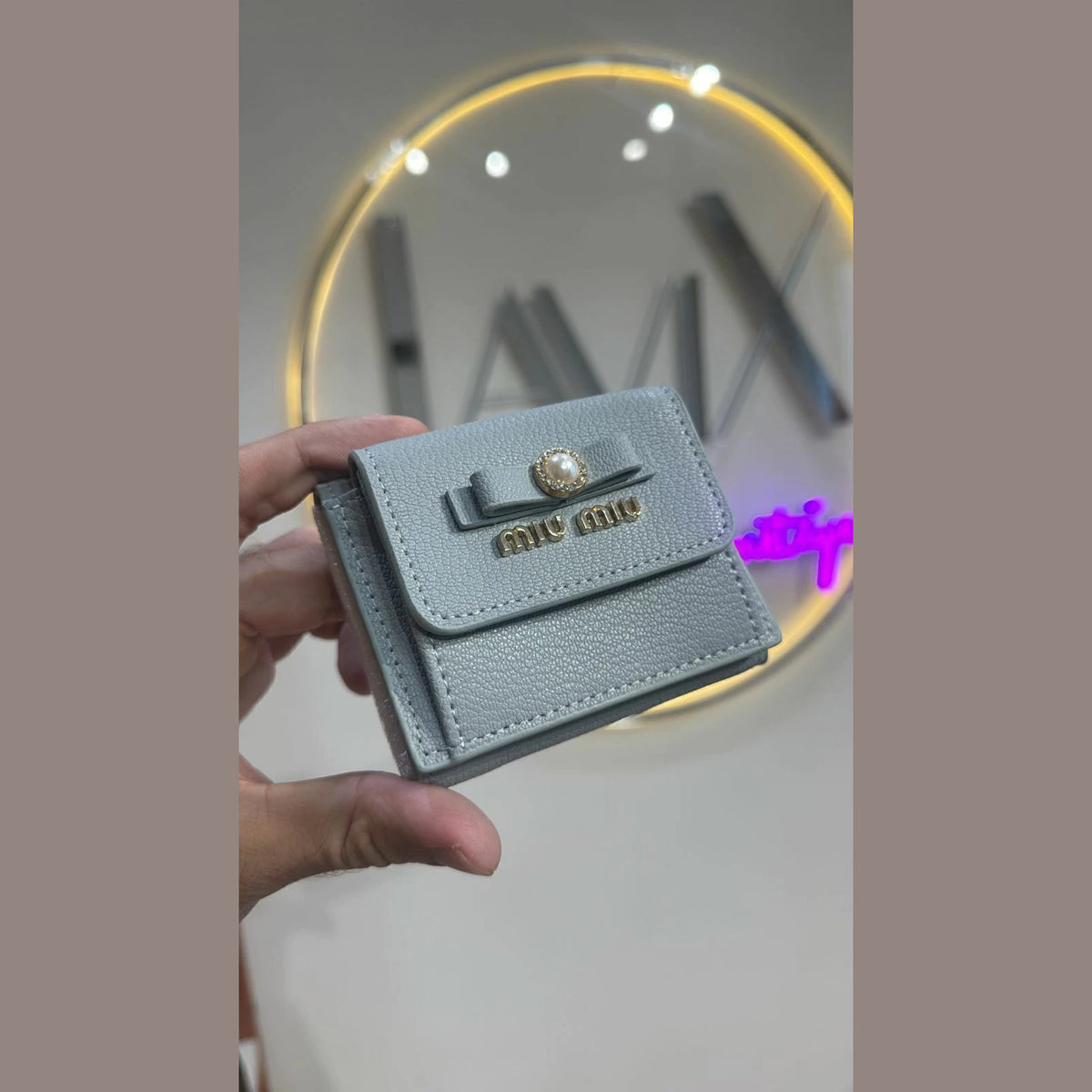 Miu Miu Wallet Light Blue