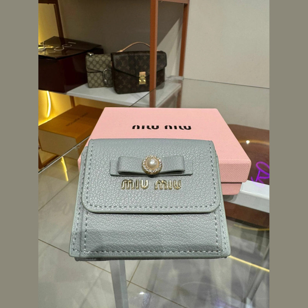 Miu Miu Wallet Light Blue