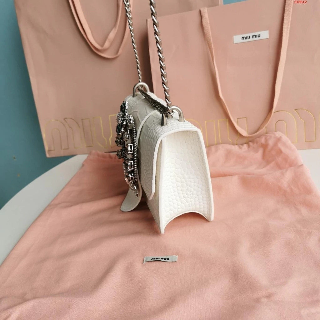 Miu Miu Treasure White 11" (28 cm)
