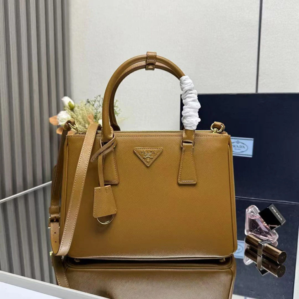 Prada Galleria Smooth Leather Caramel 11" (28 cm)