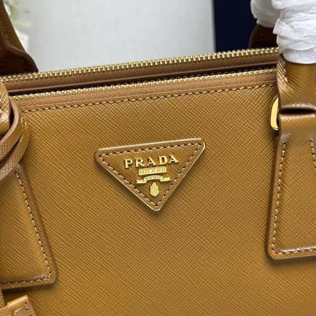 Prada Galleria Smooth Leather Caramel 11" (28 cm)