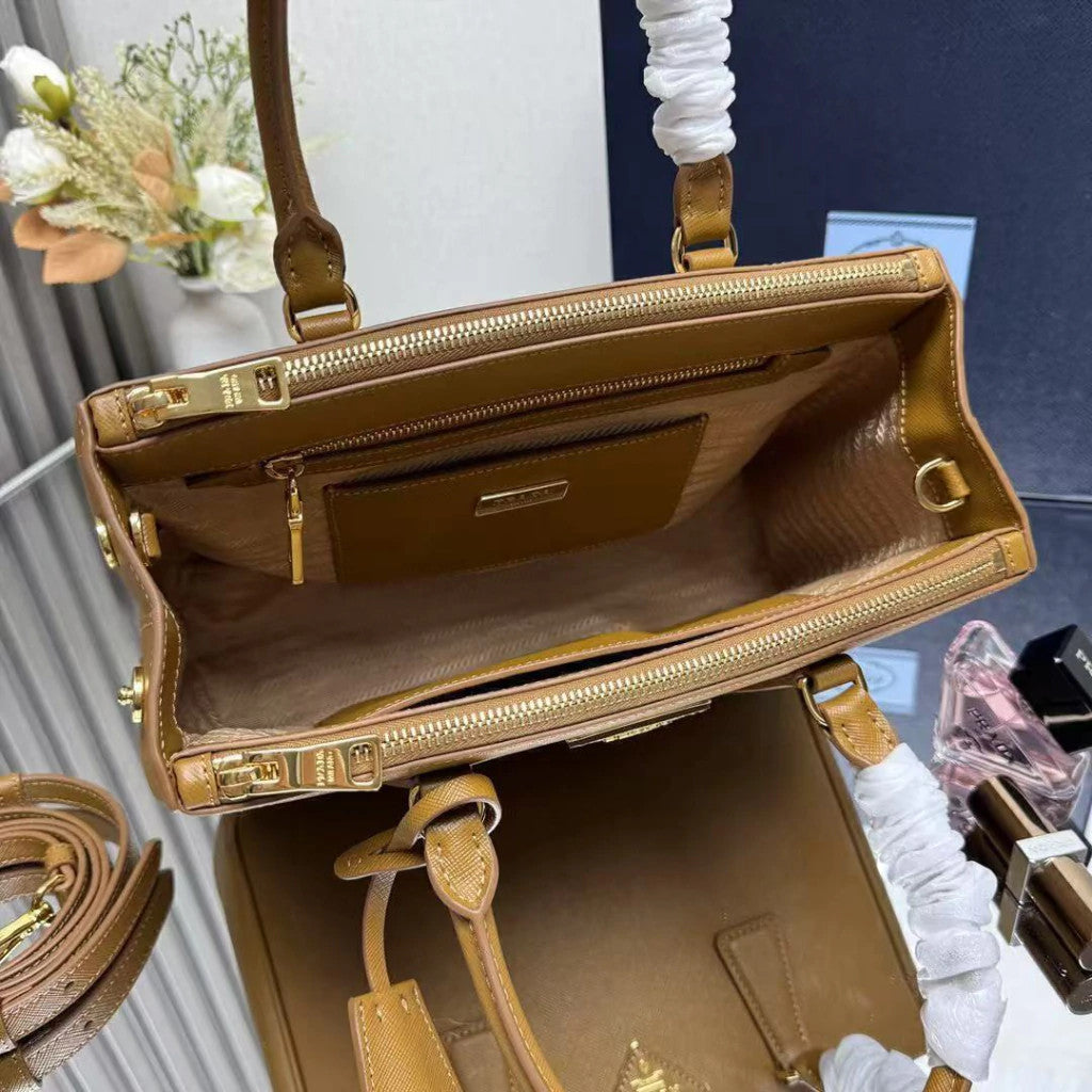 Prada Galleria Smooth Leather Caramel 11" (28 cm)