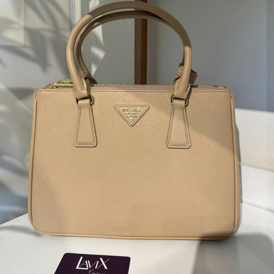 Prada Galleria Saffiano Nude 11" (28 cm)
