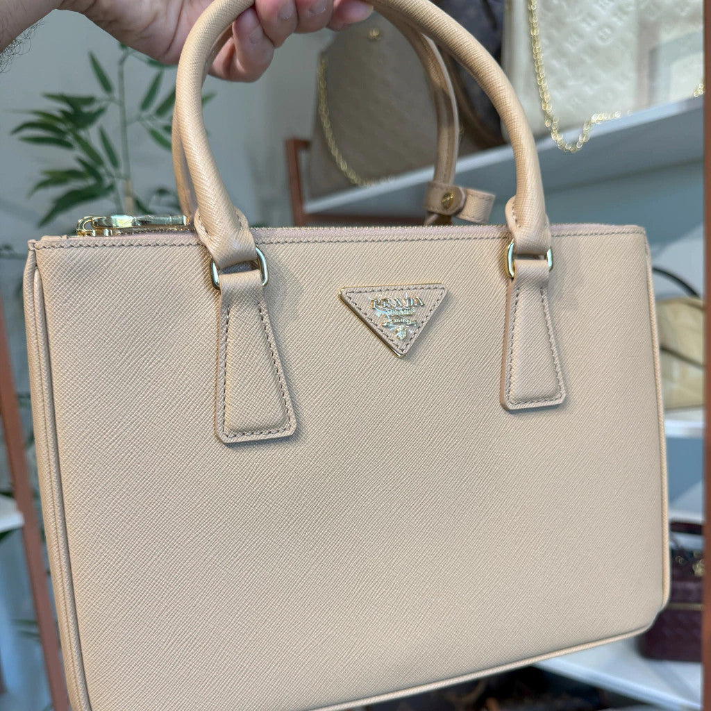 Prada Galleria Saffiano Nude 11" (28 cm)