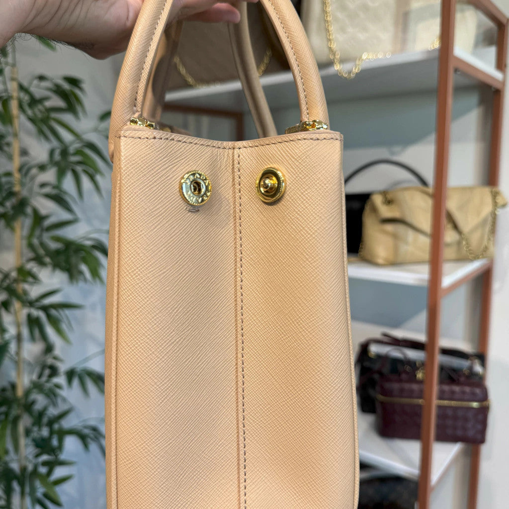 Prada Galleria Saffiano Nude 11" (28 cm)