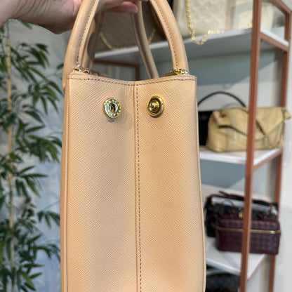 Prada Galleria Saffiano Nude 11" (28 cm)