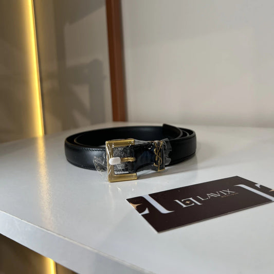 YSL Belt Black 35.4" (90 cm)