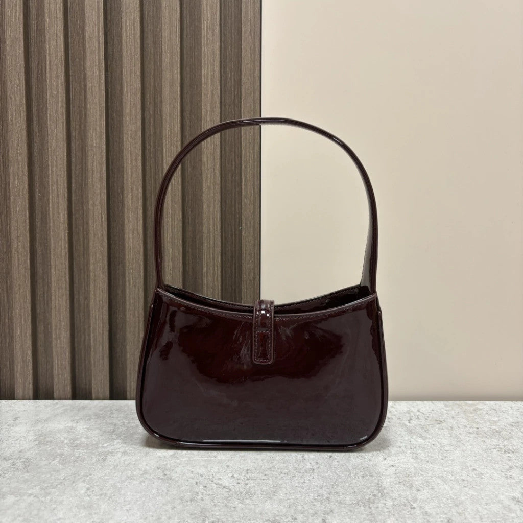 YSL Le 5 a 7 Mini Patent Burgundy 7.5" (19 cm)