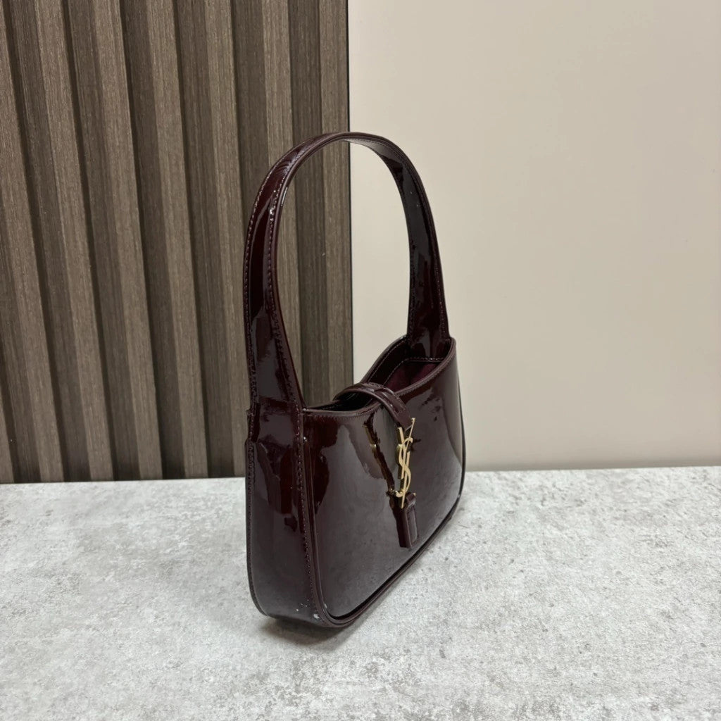 YSL Le 5 a 7 Mini Patent Burgundy 7.5" (19 cm)