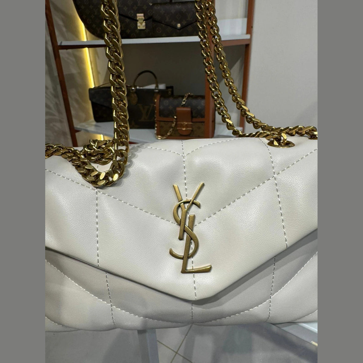 YSL Loulou Off-White 9.1" (23 cm)